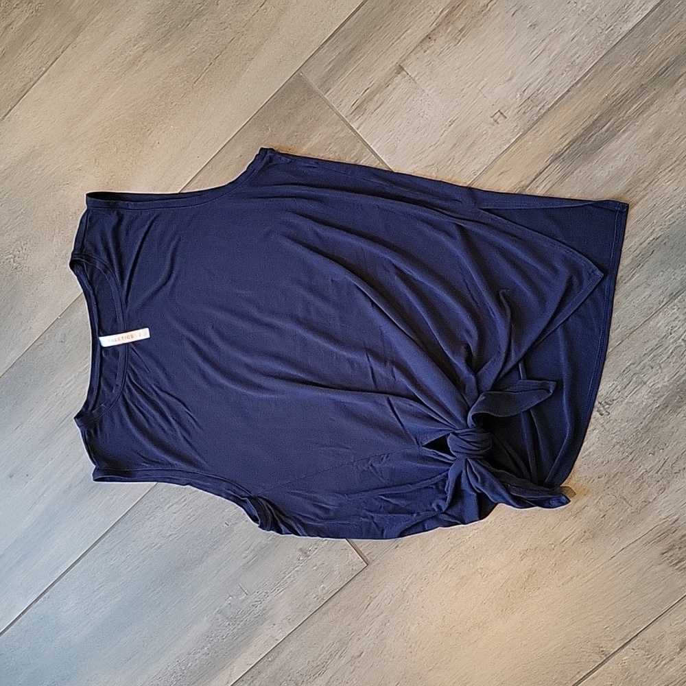 Fabletics Alia Tied Tank in Abyss, size Medium